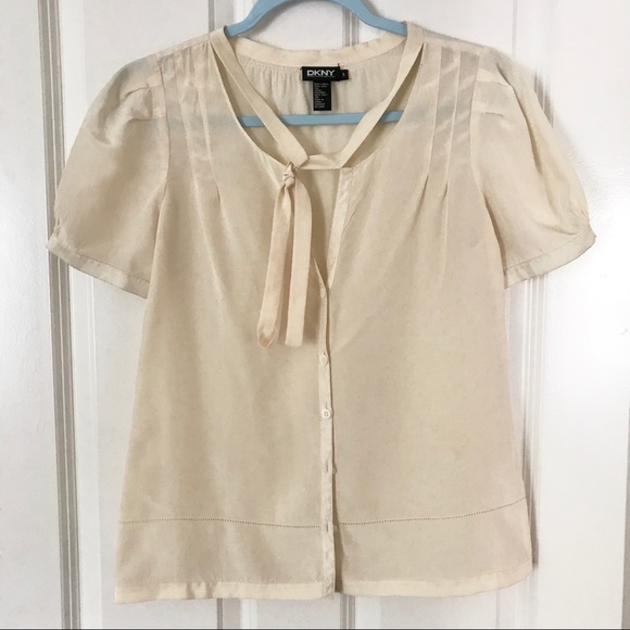 dkny silk blouse
